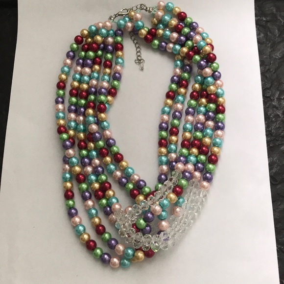 12 STRANDS of MULTI COLORED BEADS & EARRING SET - Picture 4 of 8